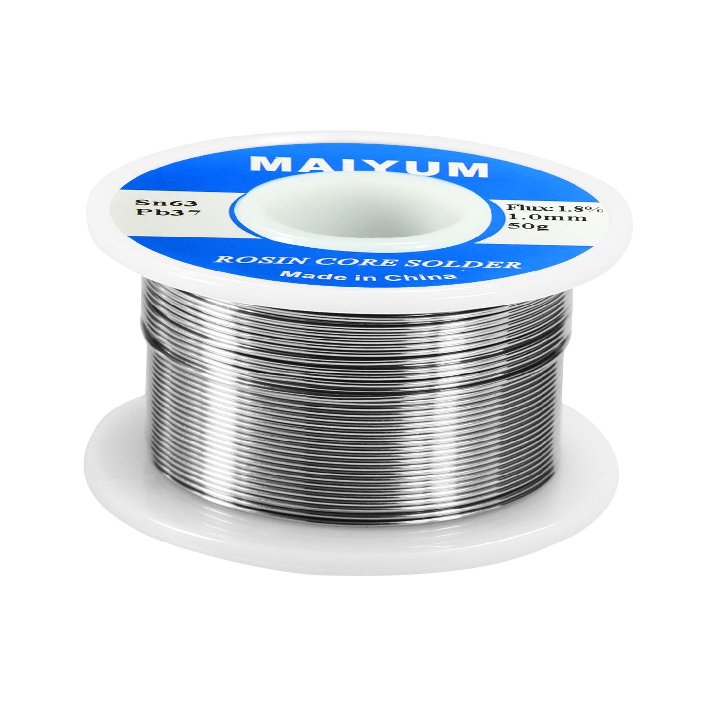 63-37 Tin Lead Rosin Core Solder Wire for Electrical Soldering (0.8mm 50g)